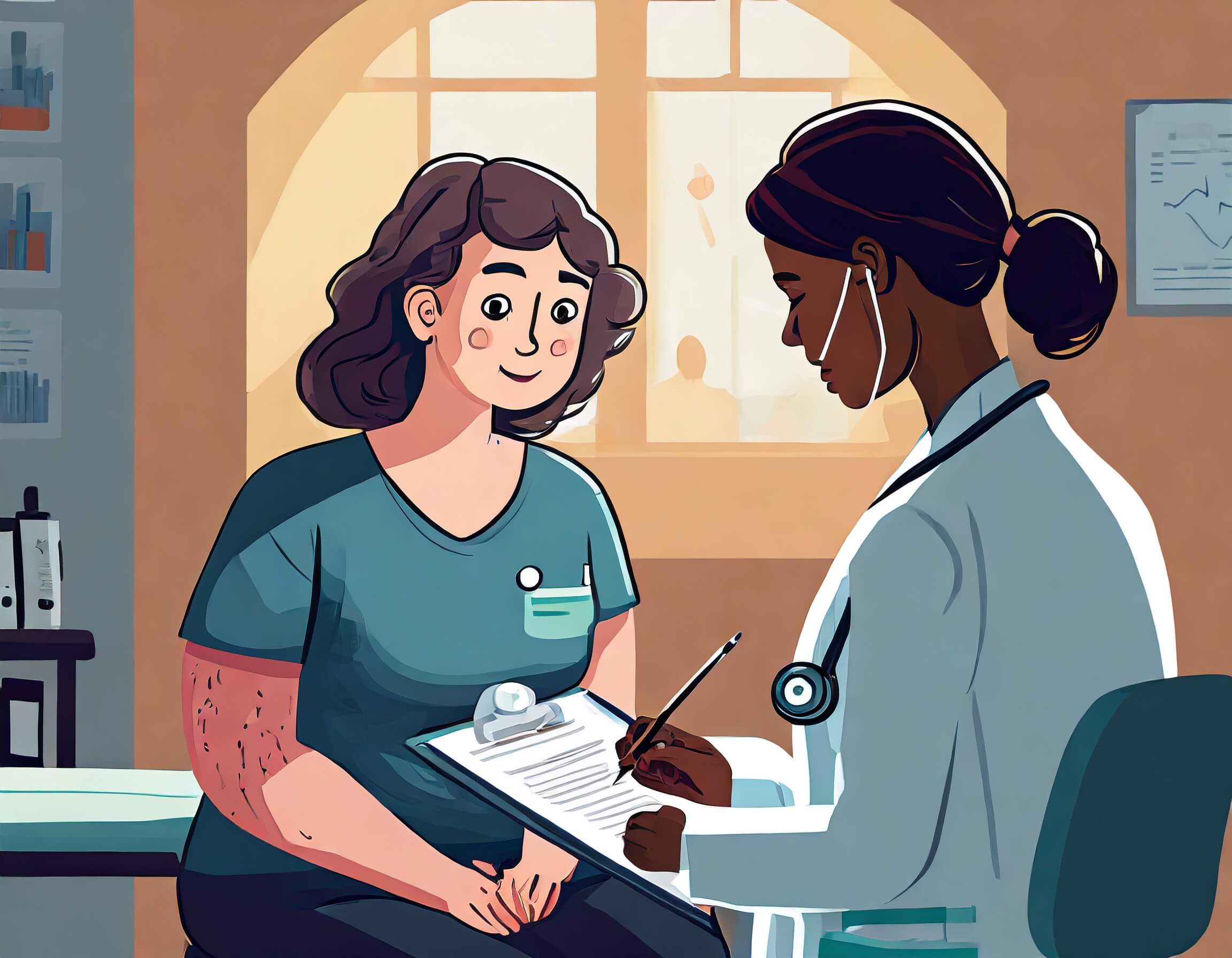 ilustración mujer con alzheimer